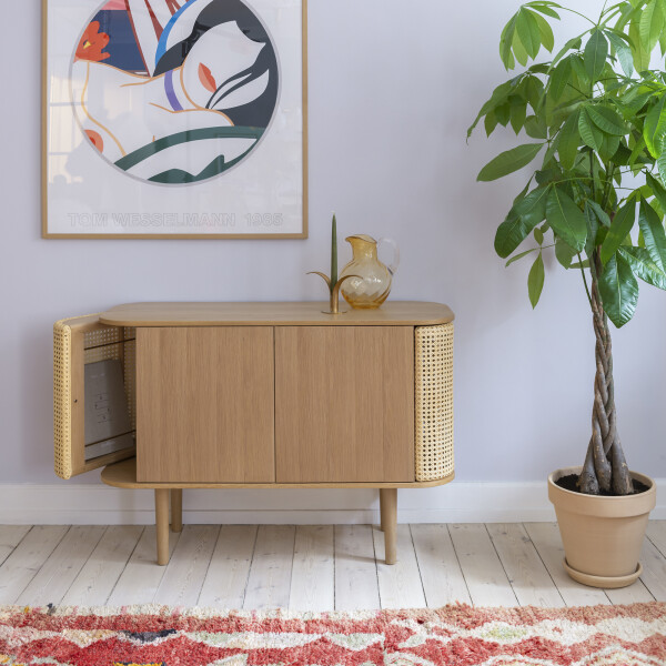 UMAGE Treasures senkki 2-door oak venetian cane tammi rottinki image