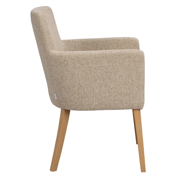 270090 b sb c Hudson armchair mediumbeige oak kuva