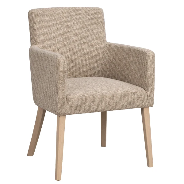 270091 b sb b Hudson armchair mediumbeige whitepigm oak kuva