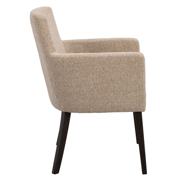 270092 b sb c Hudson armchair mediumbeige darkbrown oak kuva