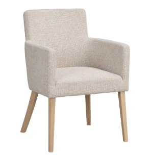 Rowico HUDSON käsinojatuoli, vaalean beige/valkopigmentoitu kuva