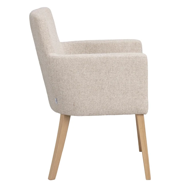 270097 b sb c Hudson armchair lightbeige whitepigm oak kuva