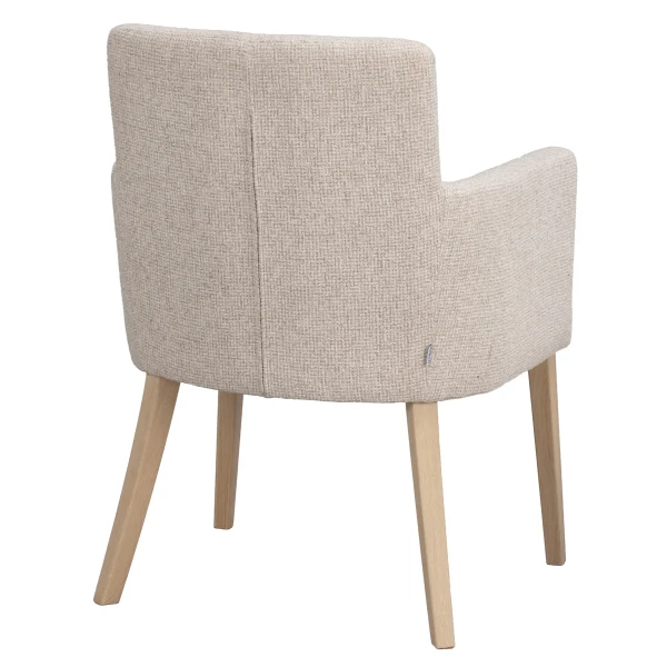 270097 b sb d Hudson armchair lightbeige whitepigm oak kuva