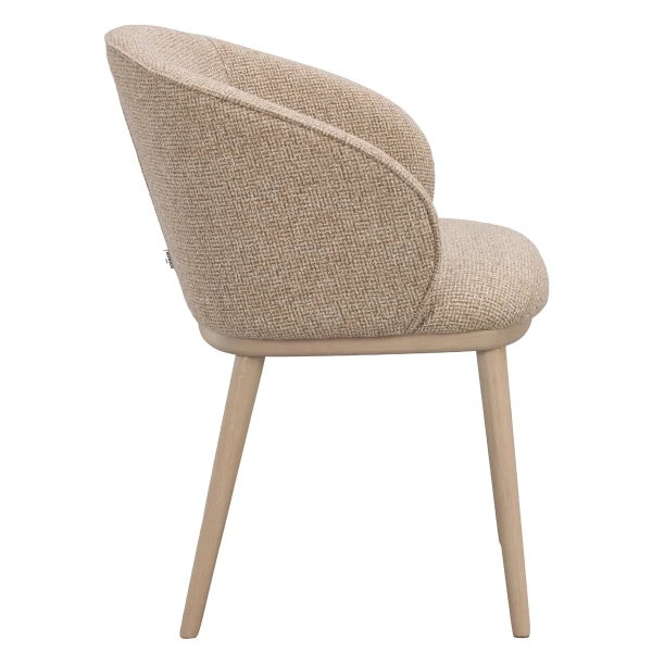 270150 b sb c Judson armchair mediumbeige whitepigm oak kuva