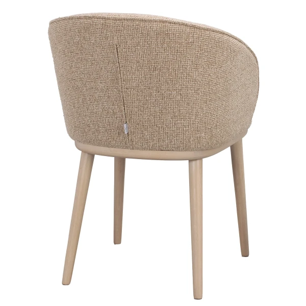 270150 b sb d Judson armchair mediumbeige whitepigm oak kuva