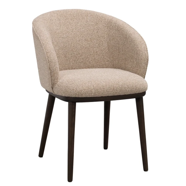 270151 b sb b Judson armchair mediumbeige darkbrown oak kuva