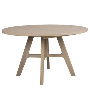 Rowico STOCKBRIDGE jatkettava ruokapöytä Ø130 cm, valkotammi kuva