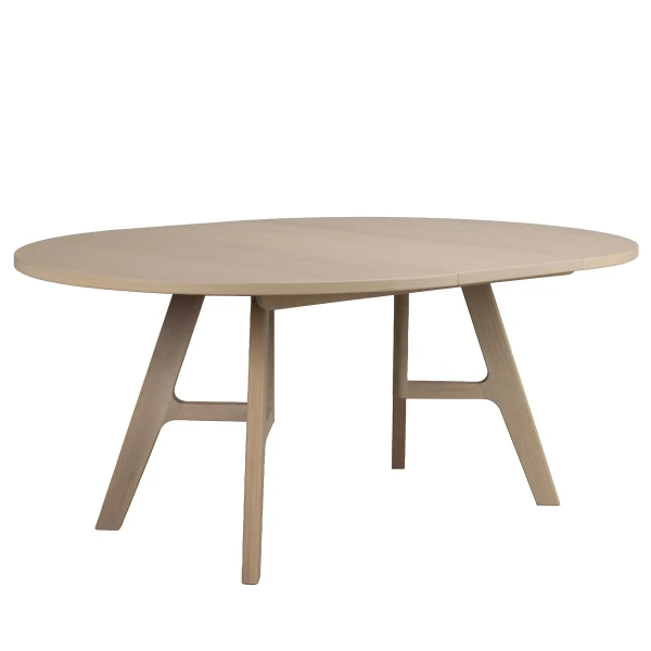 270220 b sb c Stockbridge round table 130 whitepigm oaextension kuva