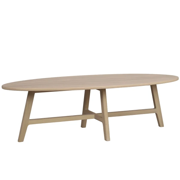 270242 b sb b Dumbarton coffee table oval whitepigm oak kuva