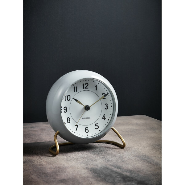 Arne Jacobsen STATION herätyskello grey/white image