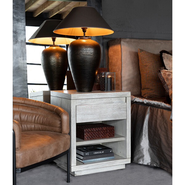 Artwood Hunter bedside table Antique grey 06-86513 image