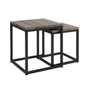 Artwood ANSON sivupöytä 2 kpl, charcoal teak kuva