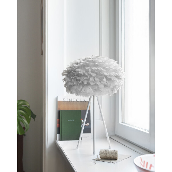 UMAGE Eos mini vaaleanharmaa + Tripod Table pöytävalaisin kuva