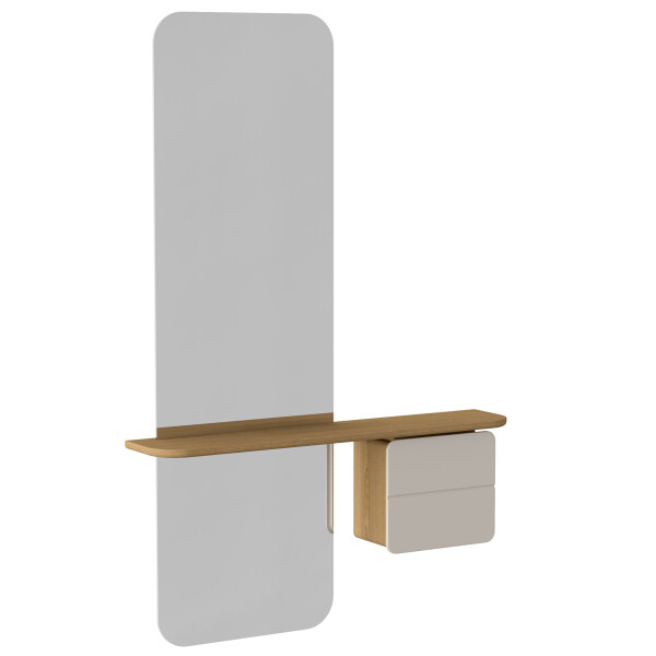 UMAGE One More Look peili oak pearl white tammi helmenvalkoinen kuva