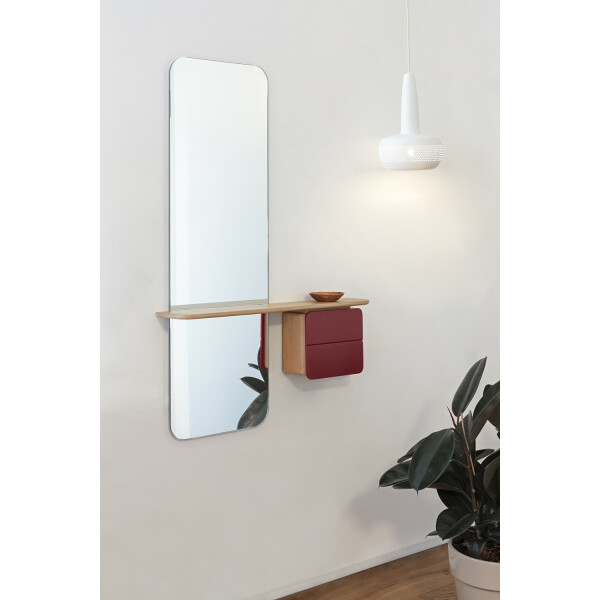 Umage ONE MORE LOOK peili oak/ruby red kuva