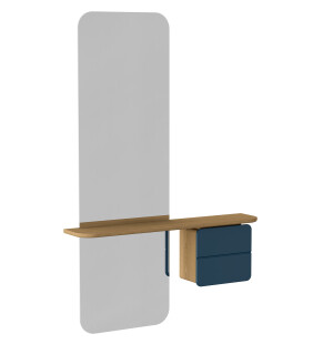 Umage ONE MORE LOOK peili, oak/petrol blue kuva