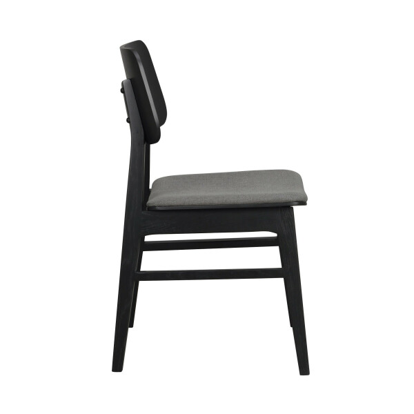 Rowico NAGANO tuoli musta-vaaleanharmaa kuva