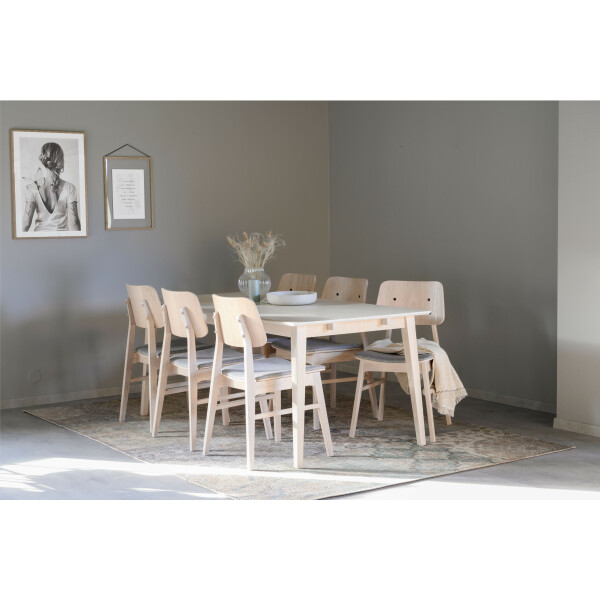 Rowico NAGANO tuoli valkotammi-vaaleanharmaa kuva