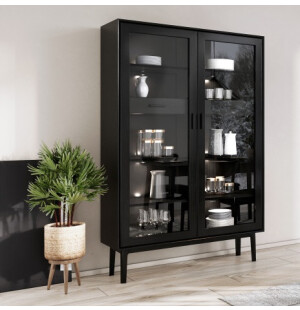 Casø furniture CASØ 700 vitriinikaappi musta kuva