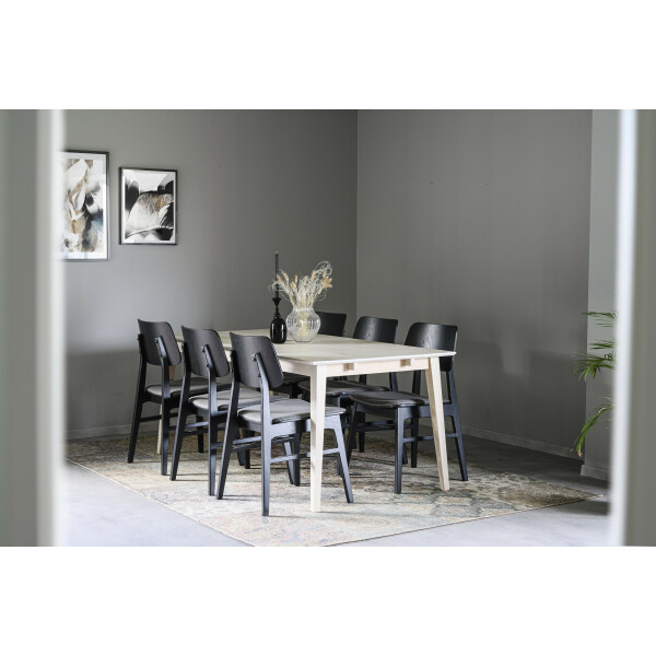 Rowico FILIPPA ruokapöytä 180x90 valkopigmentoitu tammi image