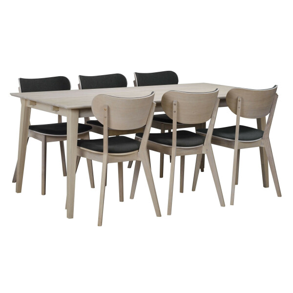 Rowico FILIPPA ruokapöytä 180x90 valkopigmentoitu tammi image