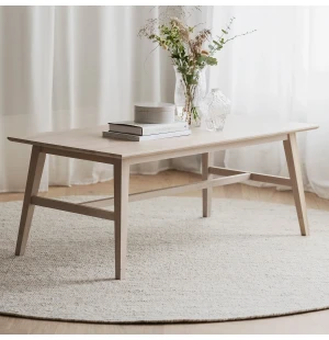 Rowico FILIPPA sohvapöytä 130 cm, valkopigmentoitu tammi kuva