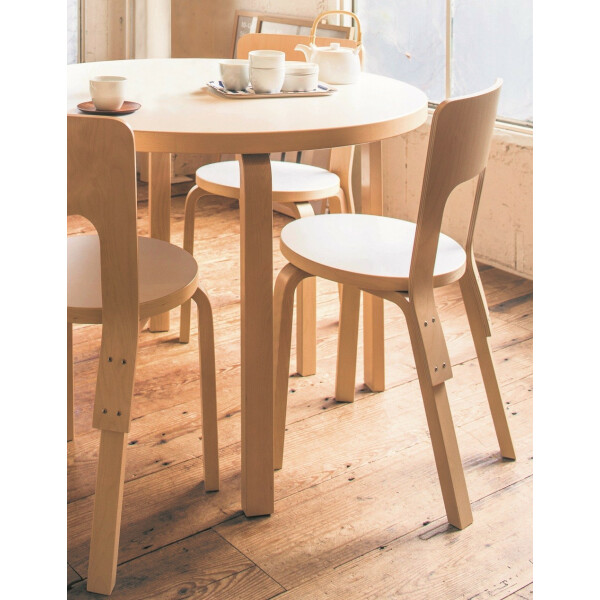 Artek 66 tuoli koivu/valkoinen laminaatti kuva