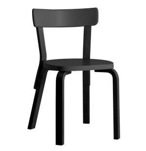 Artek STOL 69, svartmålad image