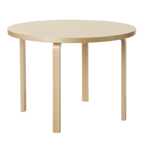 Artek 90A pöytä Ø100cm koivu kuva