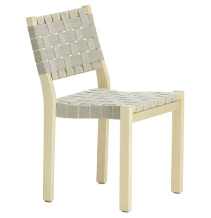 Artek 611 tuoli koivu/satulavyö luonnonvärinen/musta kuva
