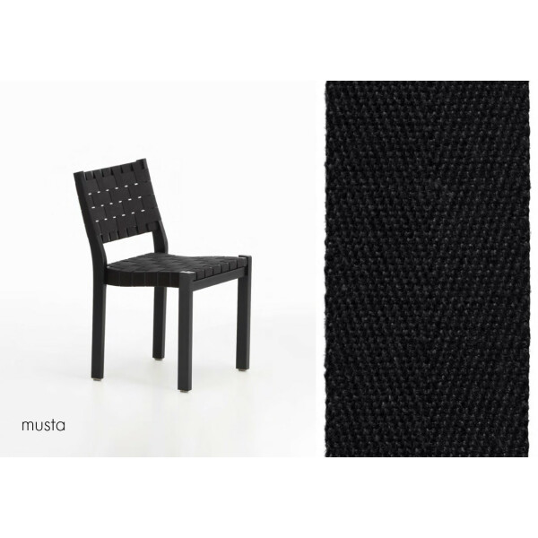Artek 611 tuoli musta/satulavyö musta kuva