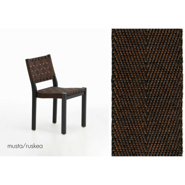 Artek 611 tuoli musta/satulavyö musta/ruskea kuva