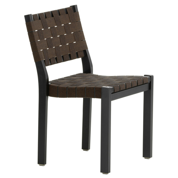 Artek 611 tuoli musta/satulavyö musta/ruskea kuva
