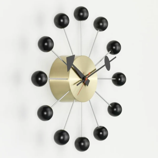 1626157 Ball Clock BlackBrass Side kuva