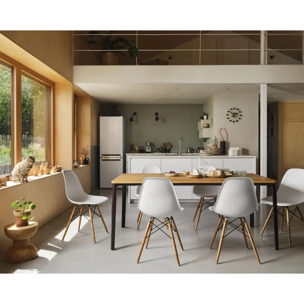 6470032 Eames Plastic Side Chair RE DSW Plate Dining Table kuva