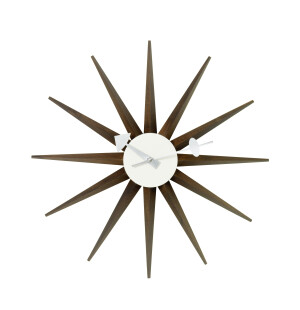Vitra NELSON SUNBURST kello, pähkinä kuva