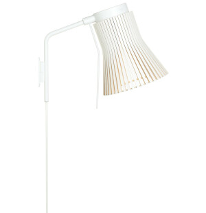 Secto Design PETITE 4630 seinävalaisin, valkoinen kuva