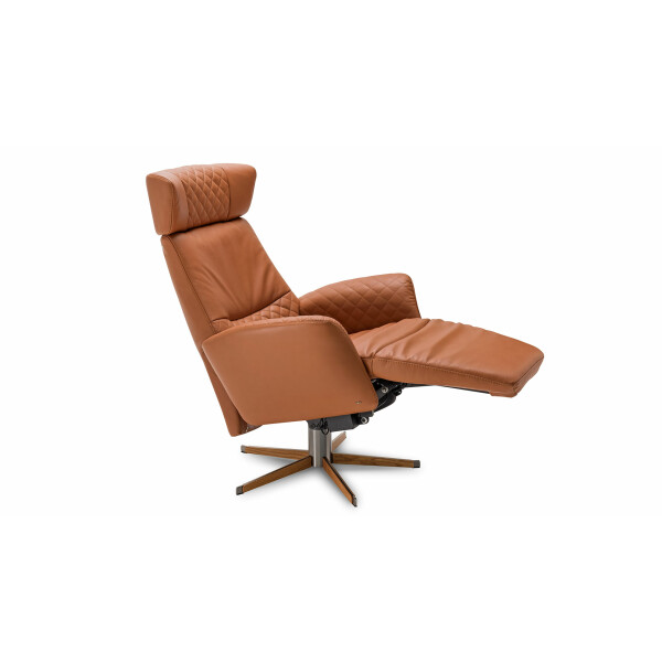 BD-Möbel HARLEKIN LUX sähkösäätöinen mekanismi-nojatuoli nahka cognac image