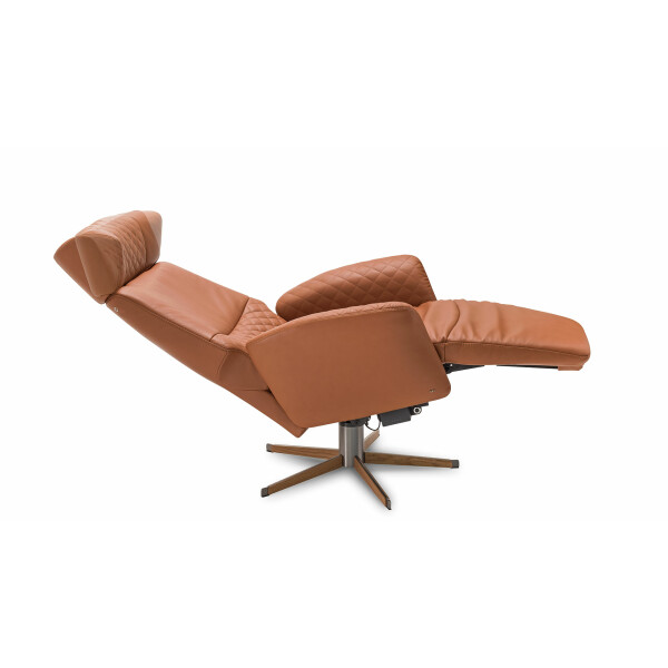 BD-Möbel HARLEKIN LUX sähkösäätöinen mekanismi-nojatuoli nahka cognac image