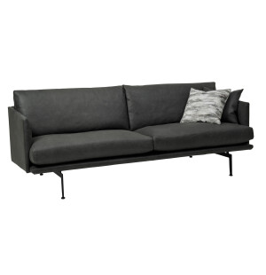 Bröderna Anderssons ELECTRA 3,5-soffa läder vintage grå image