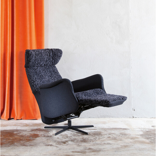 Bröderna Anderssons CRUZE nojatuoli mekanismi rahilla lampaanvilla koks image