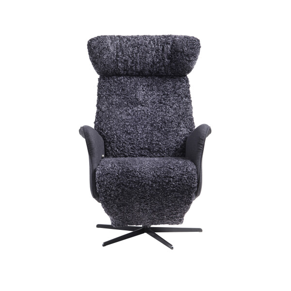 Bröderna Anderssons CRUZE nojatuoli mekanismi rahilla lampaanvilla koks image