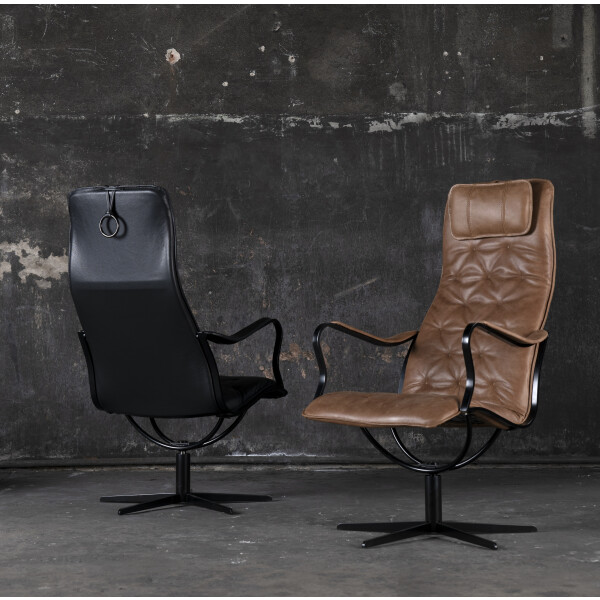 Bröderna Anderssons CHIC nojatuoli nahka classic musta image