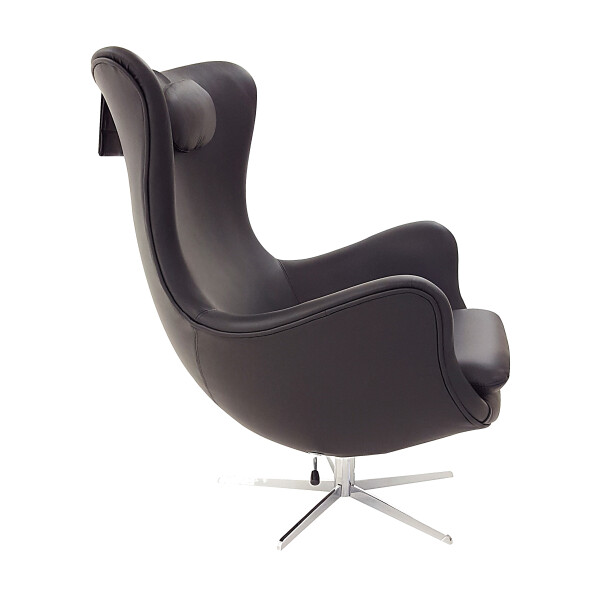 STATUS nojatuoli nahka classic musta kuva