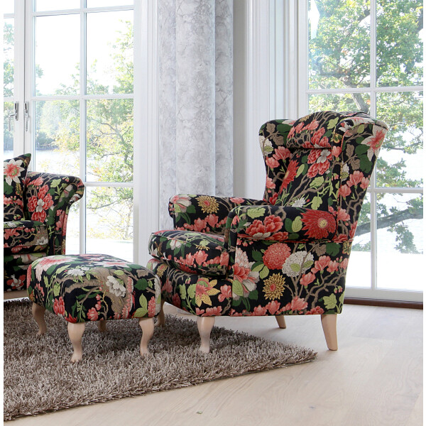 ROYAL Large nojatuoli + rahi kangas magnolia image