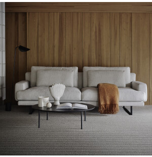 Interface REX LS 240 3-soffa tyg credo natural image