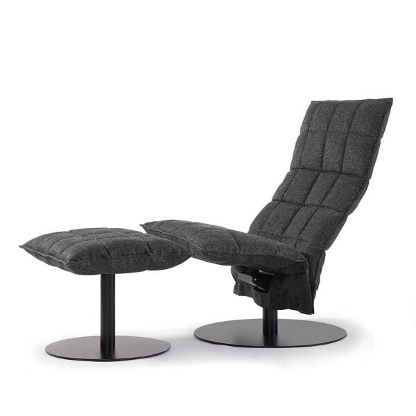 Woodnotes k tuoli ja rahi musta jalka Das tummanharmaa image