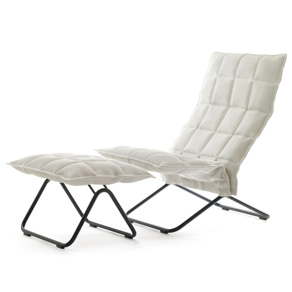 Woodnotes kapea k tuoli ja rahi, musta putkijalka, Sand valkoinen image