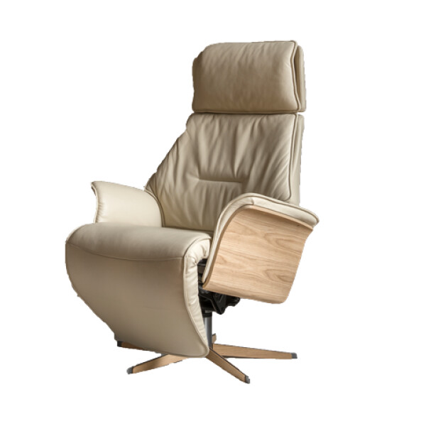 BD-Möbel CHARM LUX sähkösäätöinen mekanismi-nojatuoli nahka vanilla image