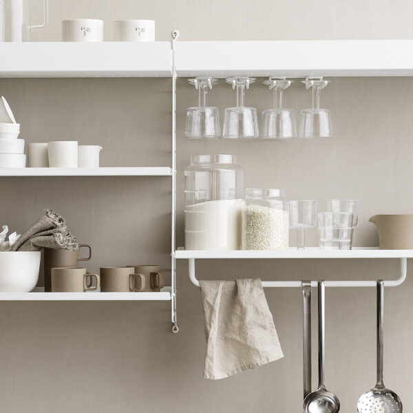 inspiration string system kitchen white closeup kuva